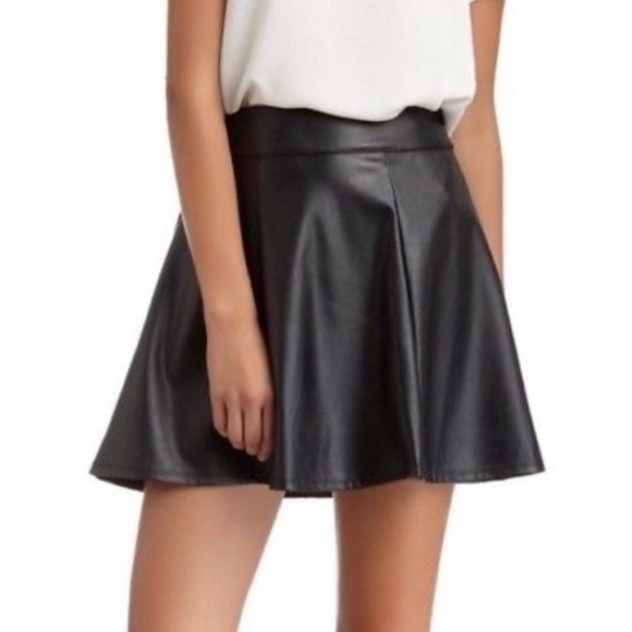Nordstrom Dresses & Skirts - Nordstrom Faux Leather Skater Skirt